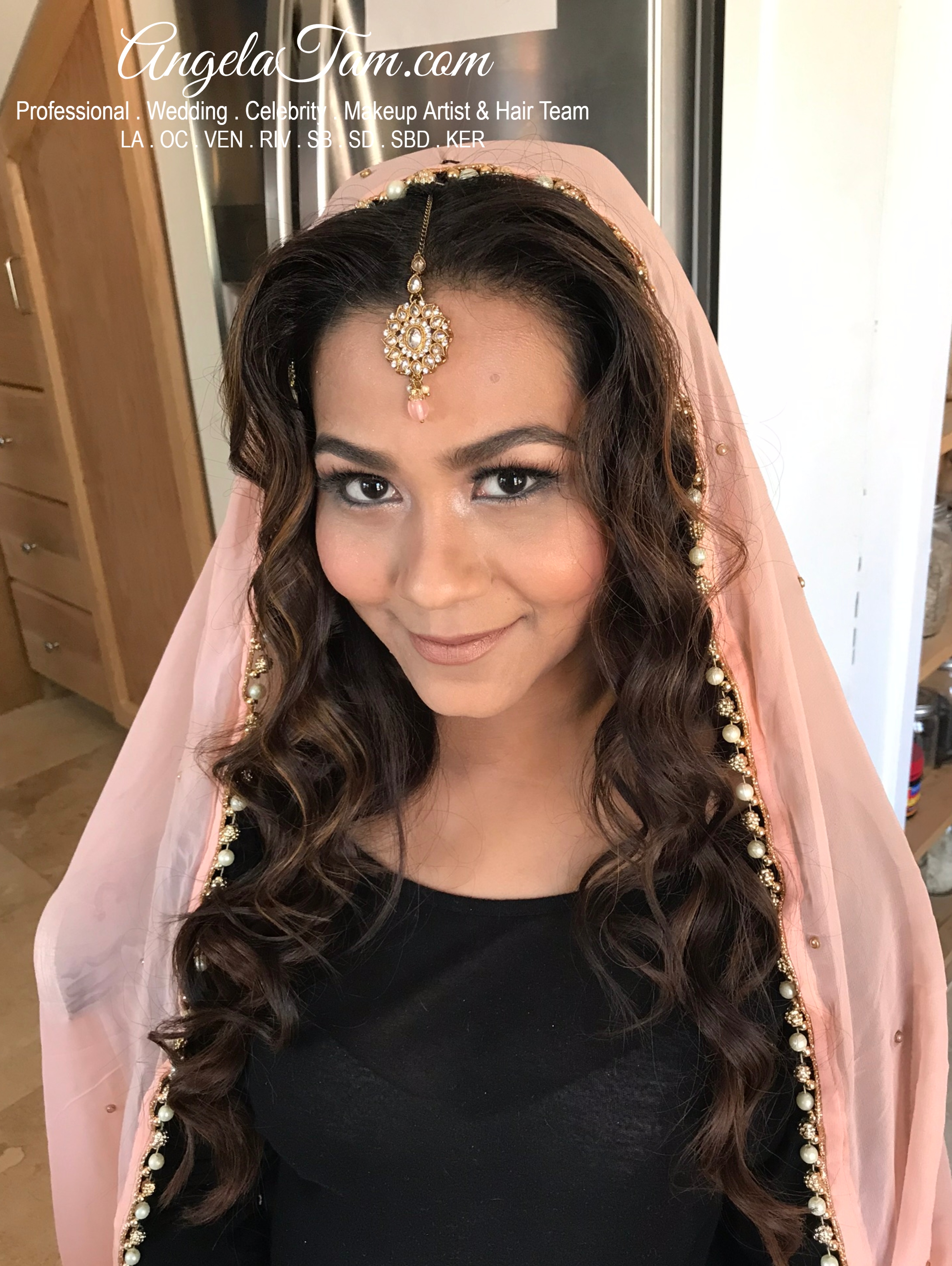 Love everything about this look on Sanjita for her Mendhi night! Hair and  Makeup by @gatherandstitch_beauty Henna by @hennaby… | Night hairstyles,  Hair makeup, Hair